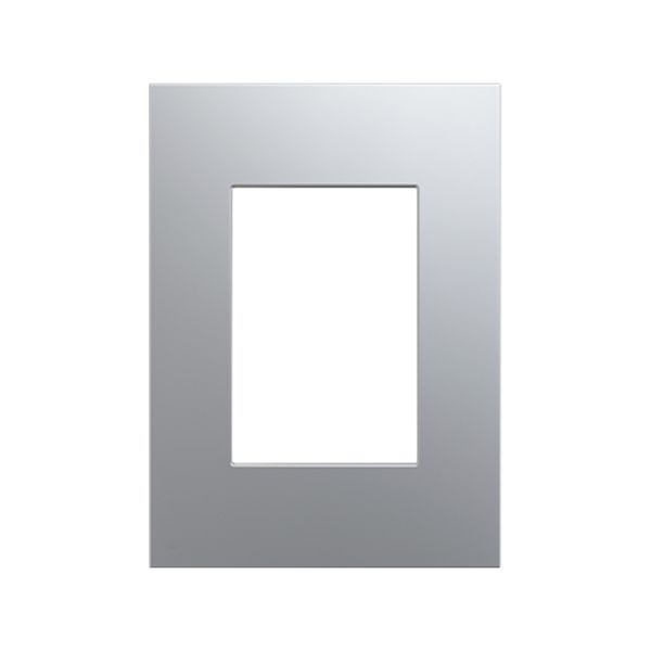 Placa de 3 módulos, 117 x 85 mm, plata. N2473-PL Estevez
