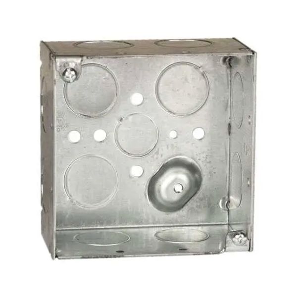 Caja cuadrada de 4", soldada, gris. 231 Hubell