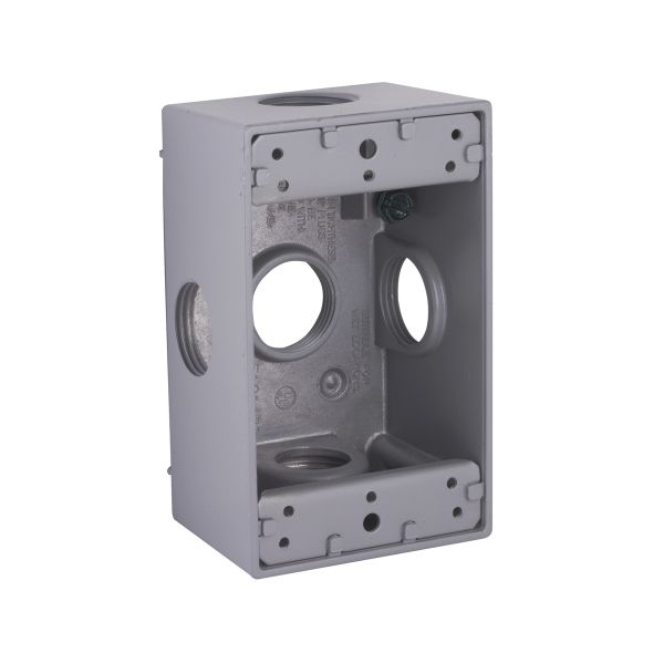 Caja resistente a la intemperie, 5 salidas. 5332-0 Hubbell