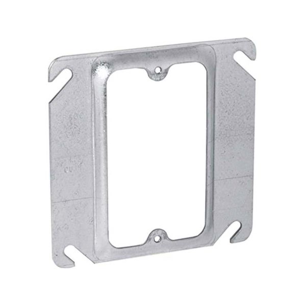 Cubierta cuadrada de 4", para 1 dispositivo, elevación de 3/41". 773 Hubbell