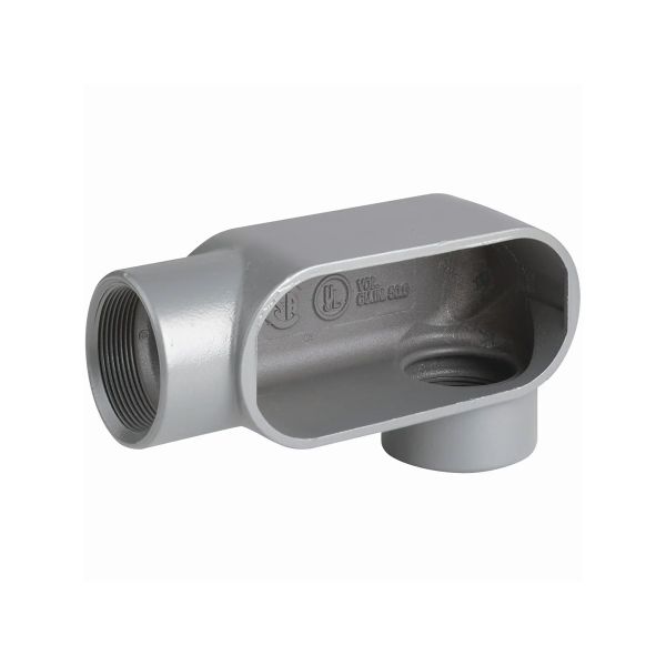 Cuerpo de conducto de aluminio serie 7, tipo LL, 3/4". LL27SA Hubbell