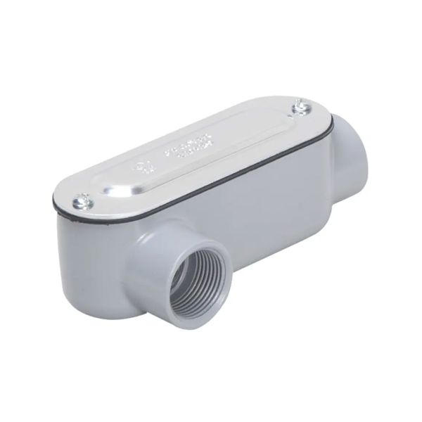 Condulet, cuerpo de conducto rígido tipo LR de 1-1/2". RLR150 Hubbell