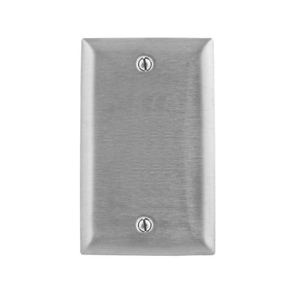 Placa ciega de acero inoxidable. SS13 Hubbell