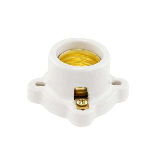 Portalámpara cuadrado para pared, blanco, 660 W. 132 Iusa