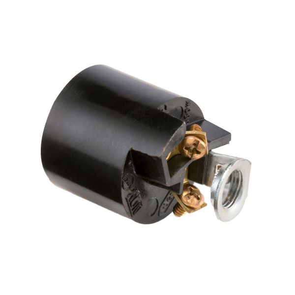 Portalámpara para candil con niple, negro, 660 W. 310754 Iusa