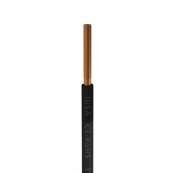 Alambre THW calibre 14, negro, caja de 100 mts. ATHW-14N Iusa
