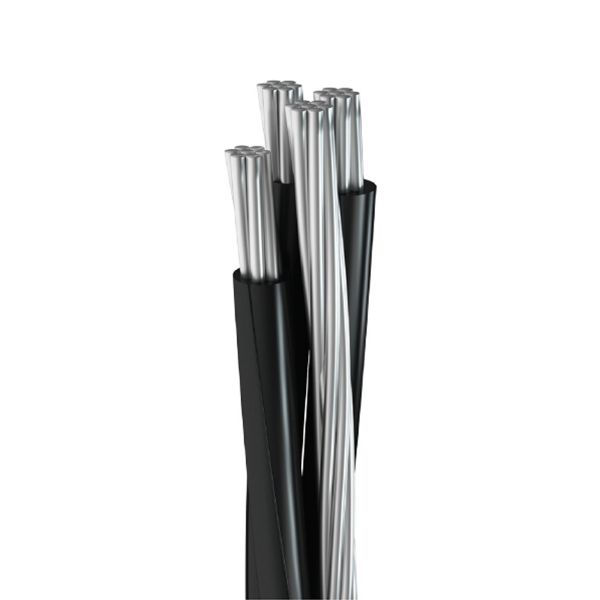 Cable neutranel 2x1/0+1x2 tipo AAC, para distribución aérea, carrete de 500 mts. CN2X1/0+1X2ACSR Iusa