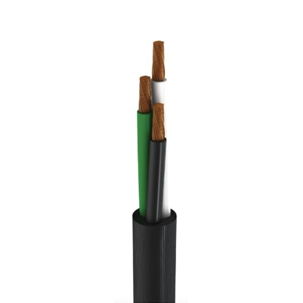 Cable de uso rudo, 3 x 10 AWG, negro, metro. UR-310T Iusa