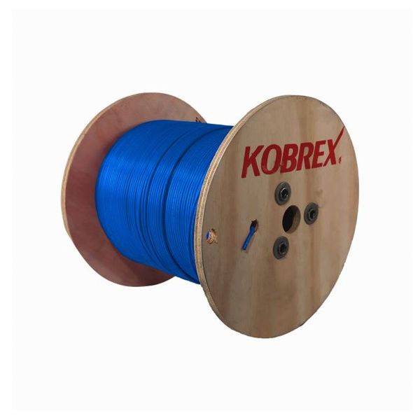 Cable THW-LS calibre 10, azul, carrete de 1000 mts. CTHW-10CAZ Kobrex