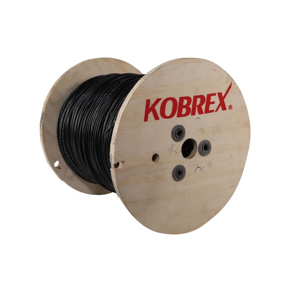 Cable THW-LS calibre 6, negro, carrete de 1000 mts. CTHW-6CN Kobrex