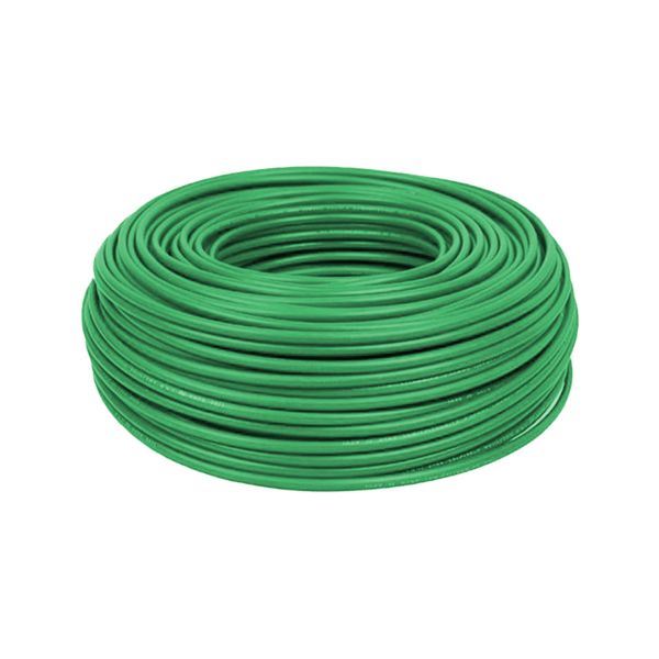 Cable THW-LS calibre 6, verde, rollo de 100 mts. CN-CTHW-6V Kobrex