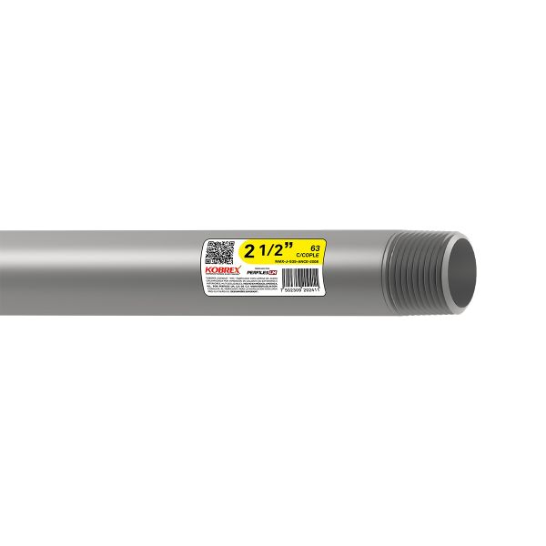 Tubo conduit de acero galvanizado, 2 1/2", 63 mm. TEA63 Kobrex