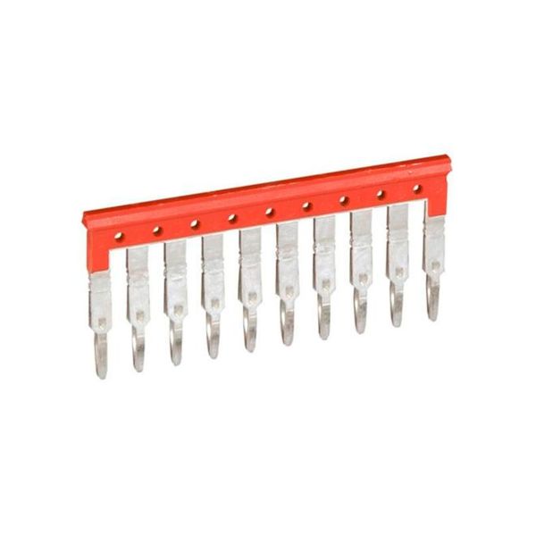 Puente enchufable de 10 polos, para clemas de paso 5 mm. 037501 Legrand