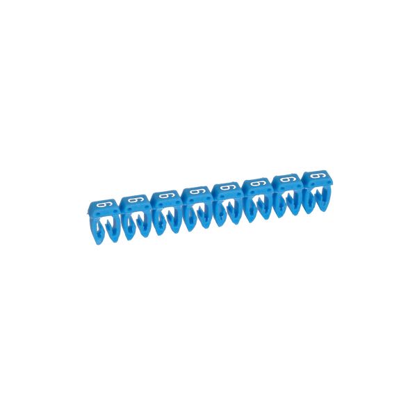 Etiqueta CAB 3 para cableado de 0.5 a 1.5 mm², número 6, azul. 038216 Legrand