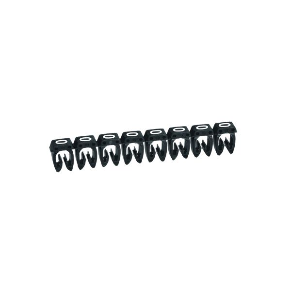 Etiqueta CAB 3 para cableado de 4 a 6 mm², número 0, negro. 038230 Legrand