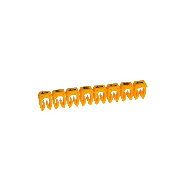 Etiqueta CAB 3 para cableado de 4 a 6 mm², número 4, amarillo. 038234 Legrand