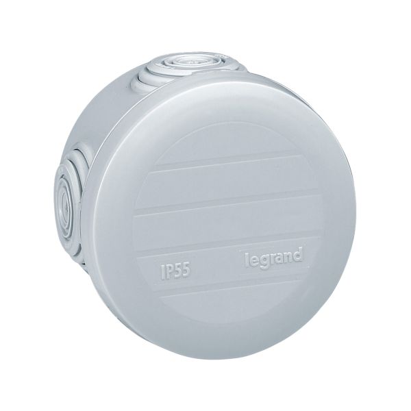Caja de derivaciones para conexiones plexo redonda, Ø 60 mm, gris. 092001 Legrand