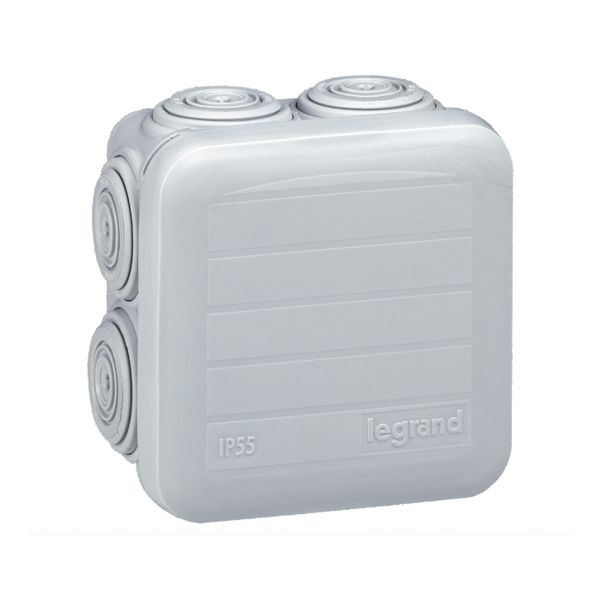 Caja de derivaciones para conexiones plexo cuadrada, 65 x 65 x 40 mm. 092005 Legrand