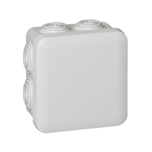 Caja plexo, 80 x 80 x 45, 7 entradas. 092012 Legrand