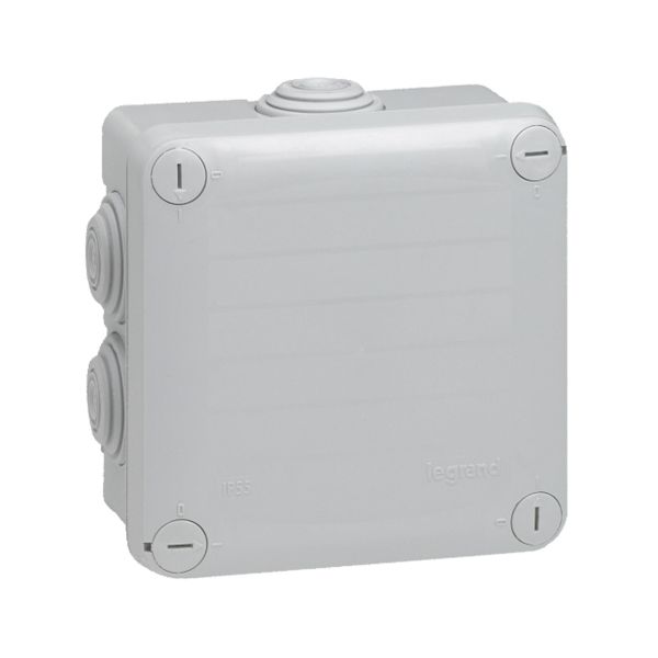 Caja de derivaciones para conexiones plexo cuadrada, 105 x 105 x 55 mm. 092020 Legrand