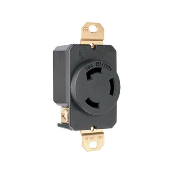 Receptáculo de 3 polos, 30 A, negro. 3330 Legrand