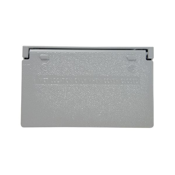 Tapa horizontal decorativa, resistente a la intemperie, gris. CA26-GH Legrand