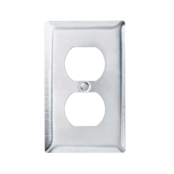 Placa dúplex de acero inoxidable. SS8 Legrand
