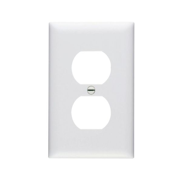 Placa dúplex de nylon, blanco. TP8-W Legrand