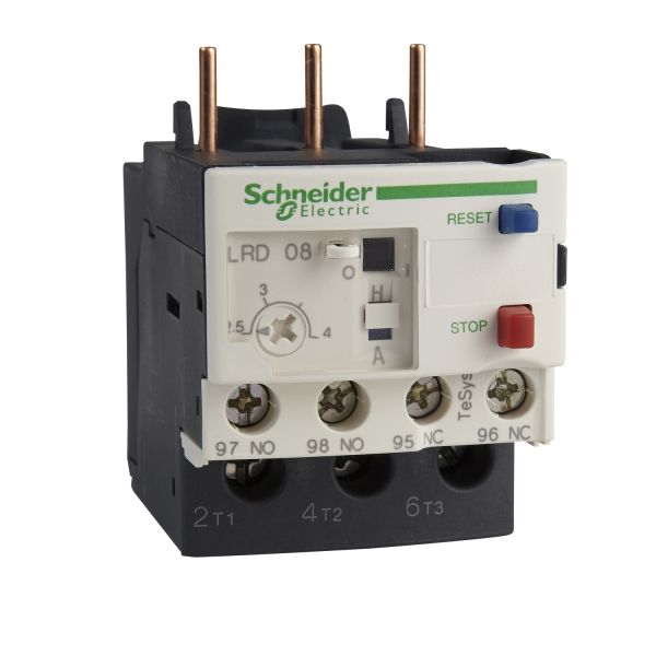 Relevador Sobrecarga 5.5 - 8A, LRD12 Schneider Electric
