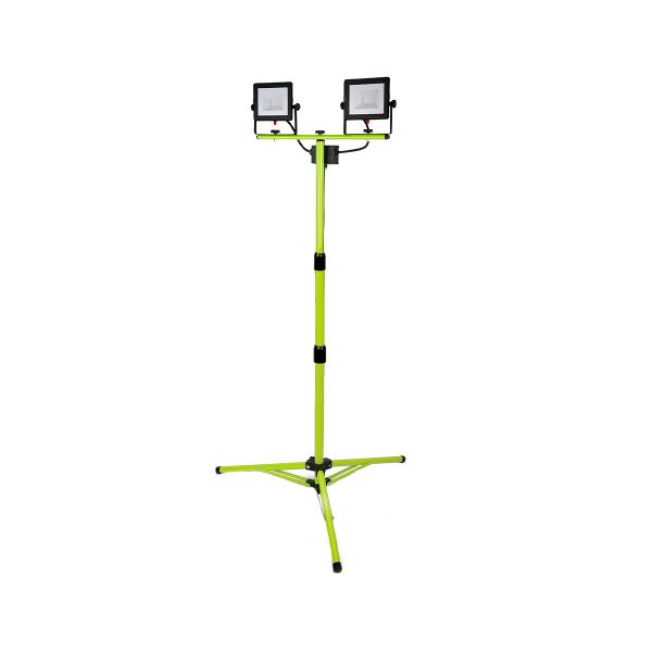 Lámpara LED de trabajo con tripié, 2x30W. ELSWT230BG3-MX2 Luceco