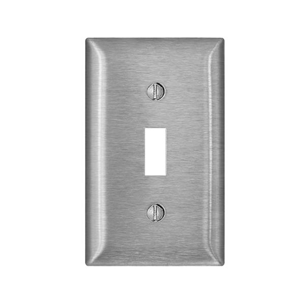 Placa de pared para interruptores de palanca, acero inoxidable. 00SL1-000 Leviton
