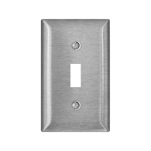 Placa de pared 1-Gang para interruptor de palanca, serie C, acero inoxidable. 00SS1-040 Leviton