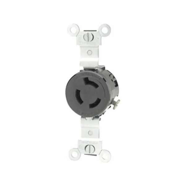 Receptáculo fijo con conexión a tierra, 15 A, negro. 04560-000 Leviton
