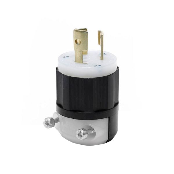 Clavija media vuelta con seguro, 15 A, 125 V, con conexión a tierra. 04720-00C Leviton