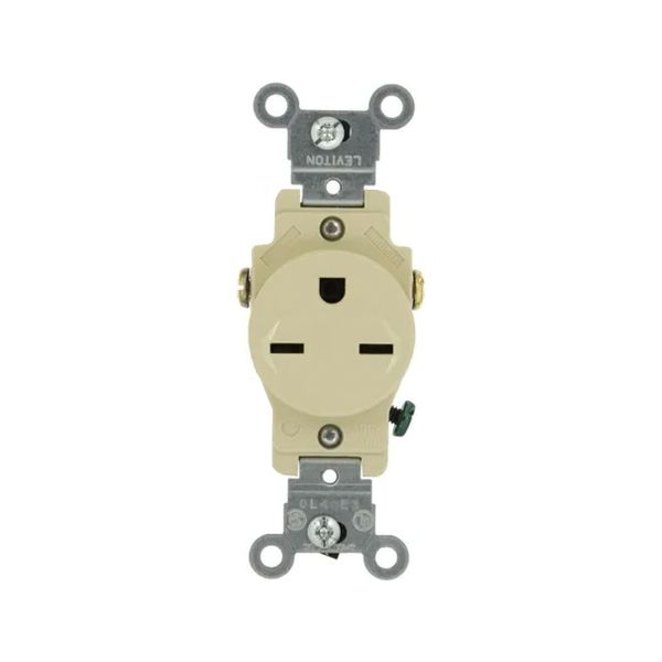 Receptáculo sencillo, 15 A, marfil. 05029-00I Leviton