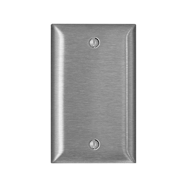 Placa decorativa ciega de acero inoxidable magnético. 0SL13-000 Leviton