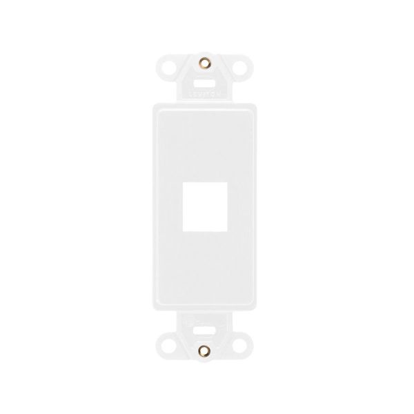 Inserto de 1 puerto, blanco. 41641-00W Leviton
