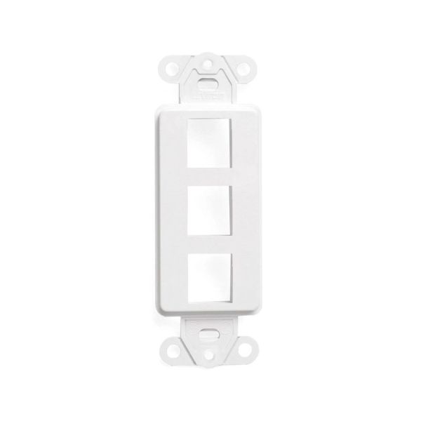 Inserto de 3 puertos, blanco. 41643-00W Leviton
