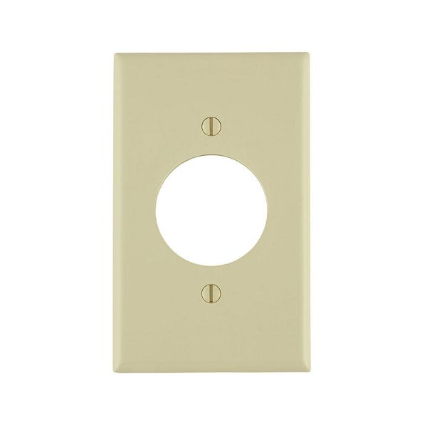 Placa para receptáculo, marfil. 80720-00I Leviton