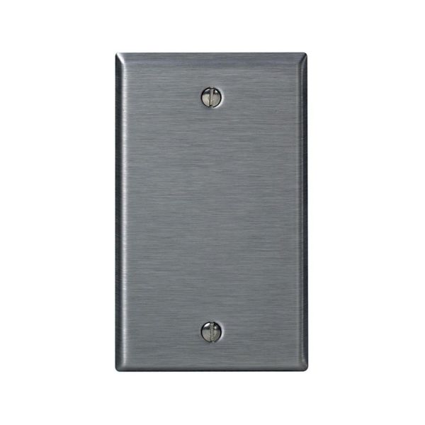 Placa ciega, acero inoxidable magnético. 84014-000 Leviton