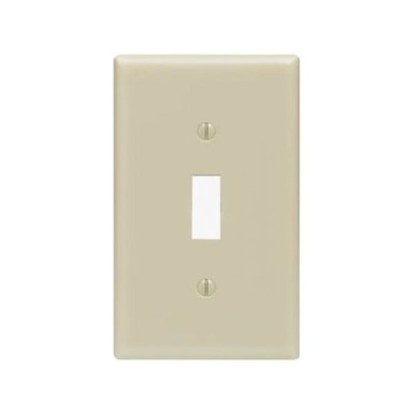Placa para interuptor de palanca, marfil. 86001-000 Leviton