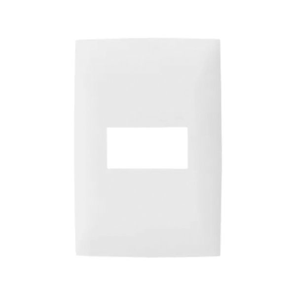 Placa de 1 módulo, blanco. CC0-PLA01-00W Leviton