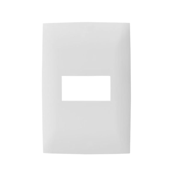 Placa de 1 módulo, blanco. CI0-PLA01-BLA Leviton