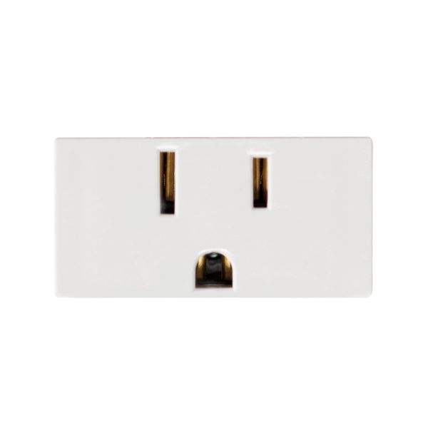 Receptáculo sencillo polarizado con tierra, blanco. CI0-TOMCT-BLA Leviton
