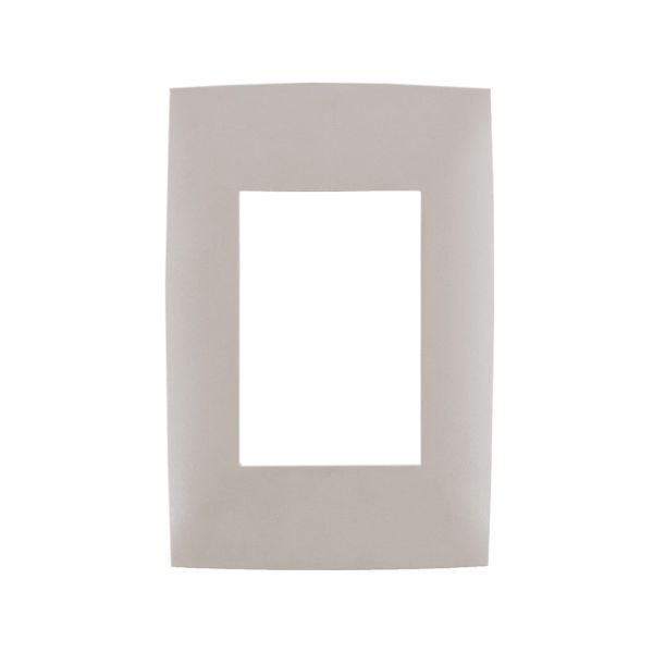 Placa de 3 módulos, gris mate. CI7-PLA03-0WS Leviton