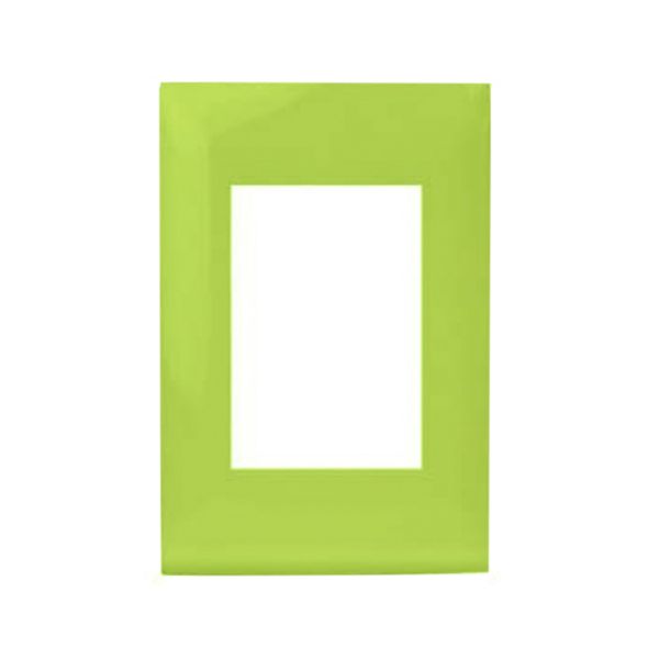 Placa de 3 módulos, verde mate. CI8-PLA03-0GS Leviton