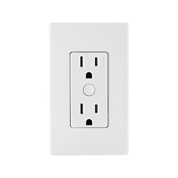 Tomacorriente a prueba de manipulaciones 15A. D215R-1BW Leviton
