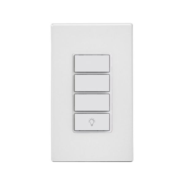 Interruptor del controlador de escena inteligente. D2SCS-1BW Leviton