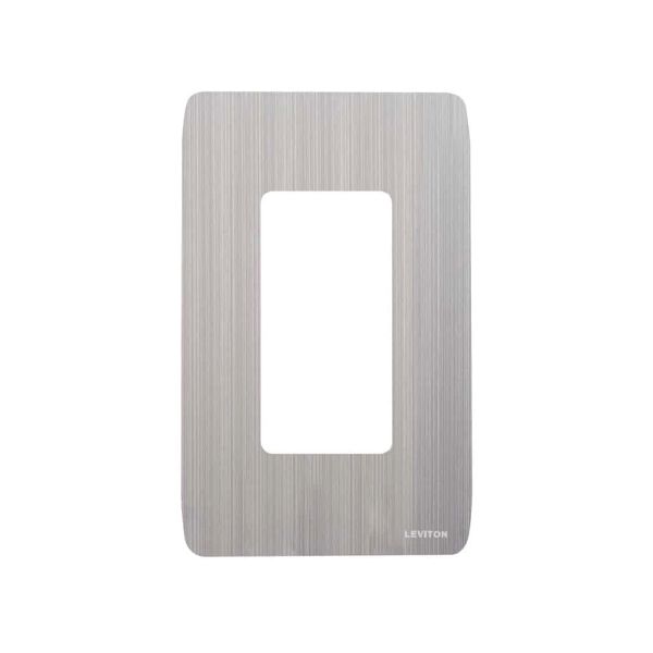 Placa decorativa, acero. L30-28000-DAG Leviton