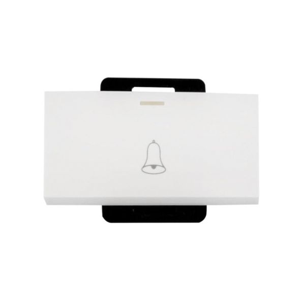 Interruptor pulsador de timbre, 3/3", blanco. L30-PULSA-33B Leviton
